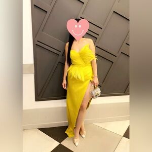 Fashion nova yellow dress